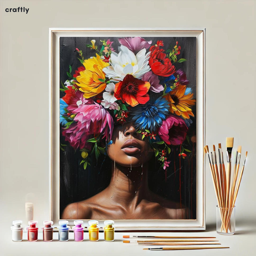 Paint by Numbers – Flowers on Head