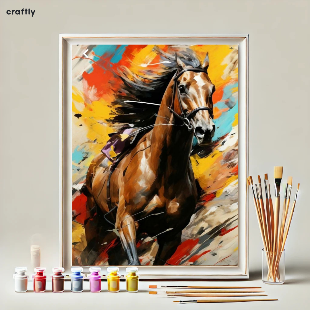 Paint by Numbers – Running Horse