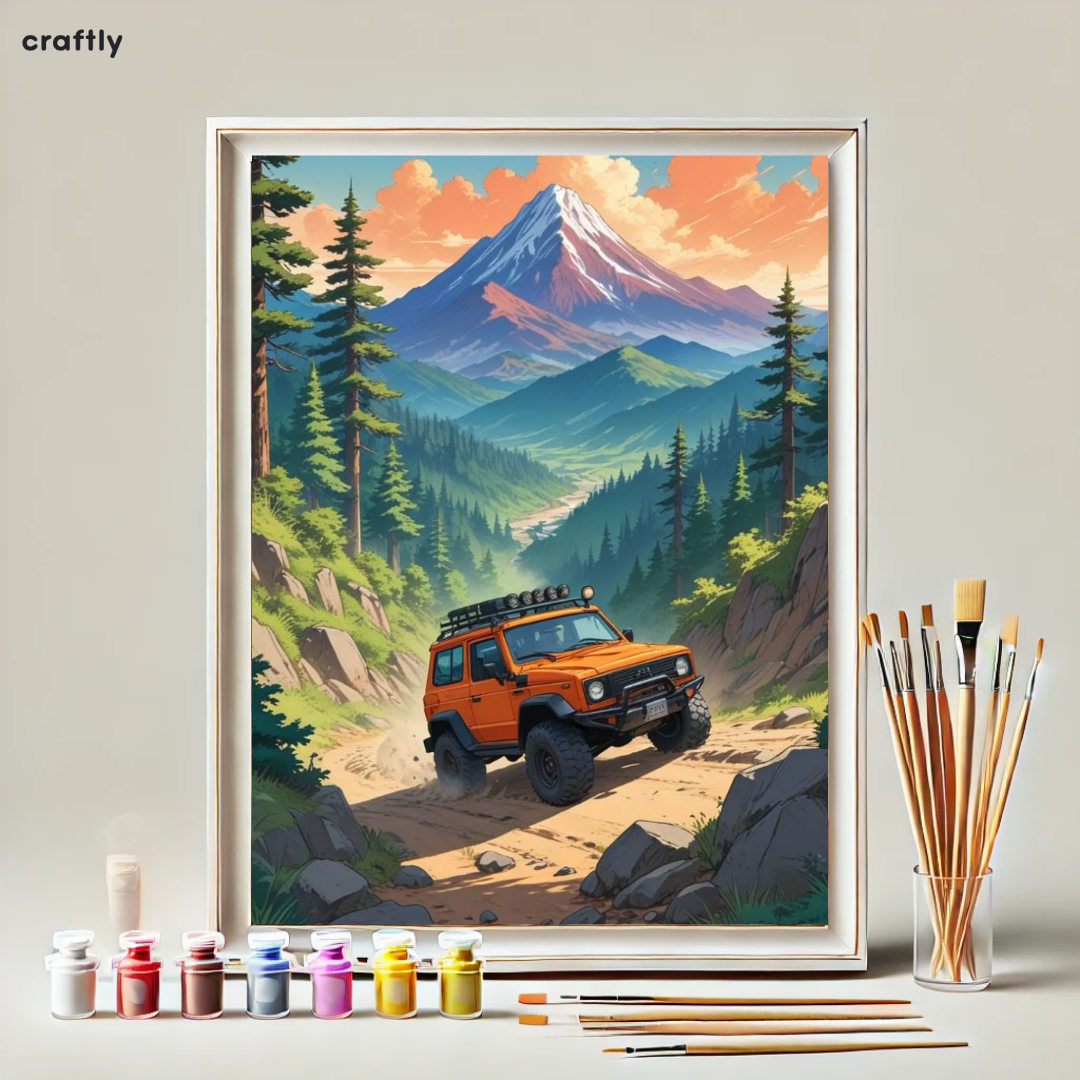 Paint by Numbers – Mountain Jeep