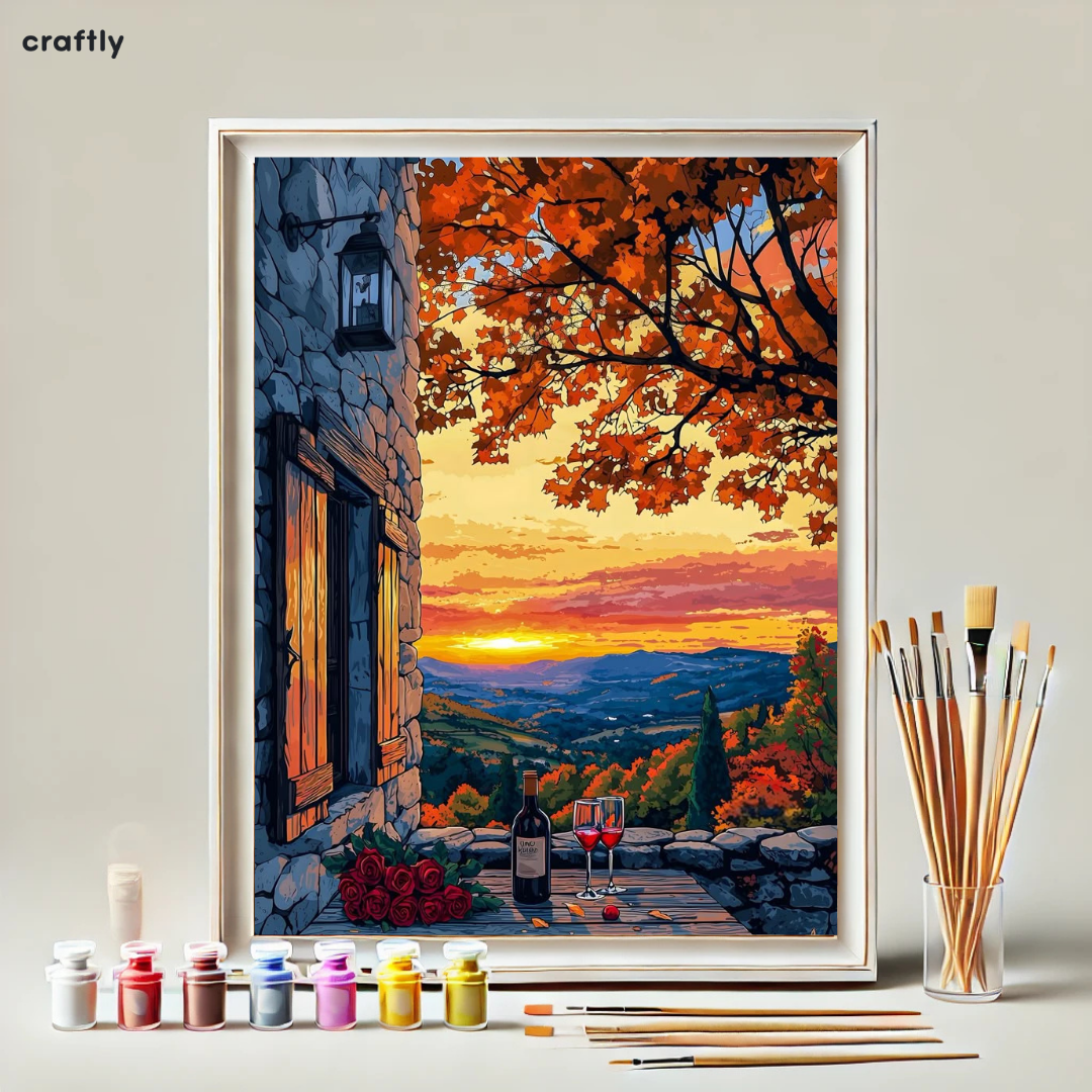 Paint by Numbers – Countryside and Wine