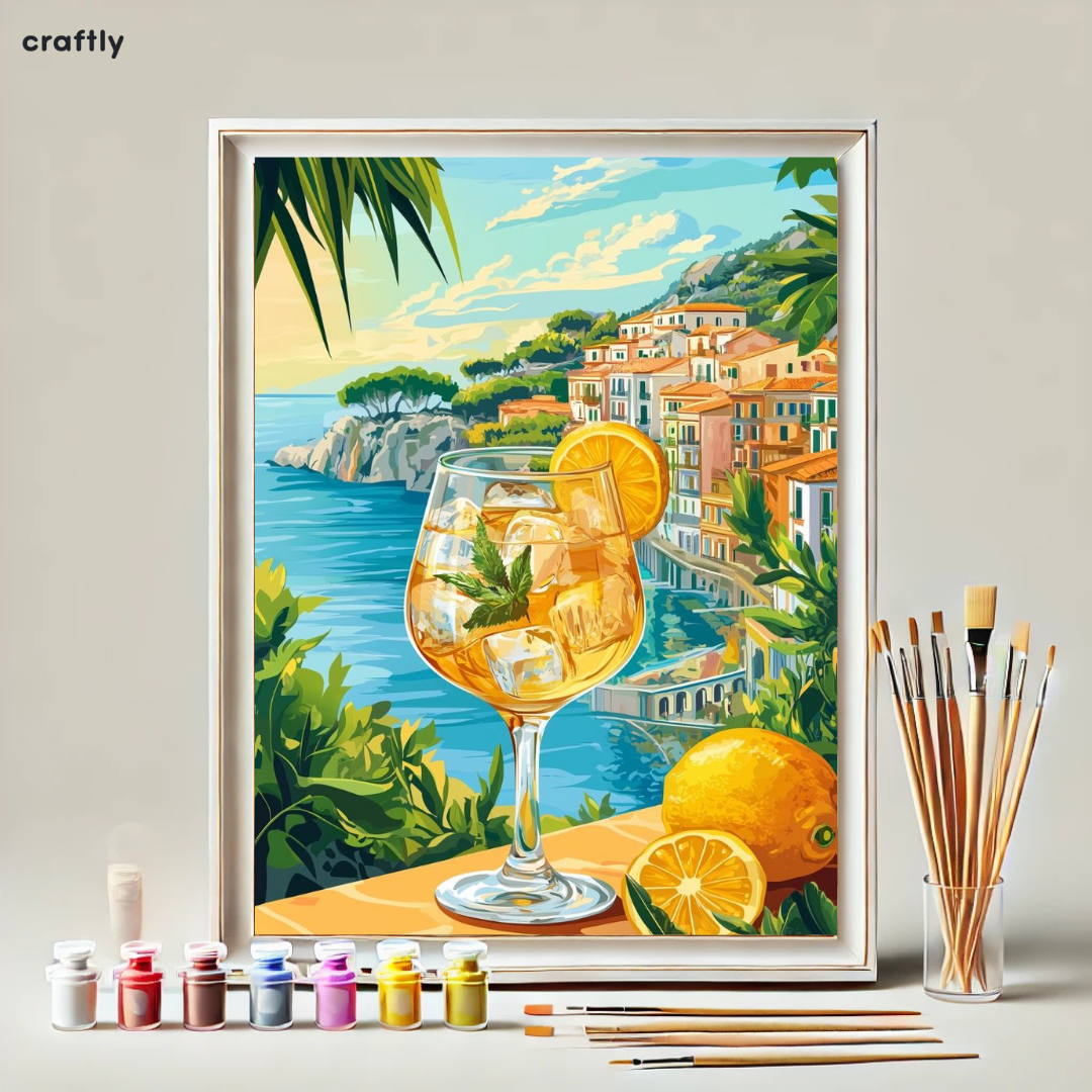 Paint by Numbers – Beach Cocktail Scene