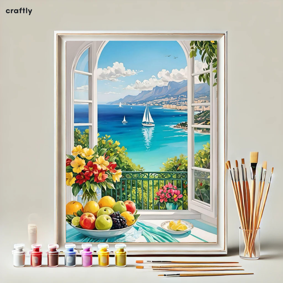 Paint by Numbers – Seaside Window View