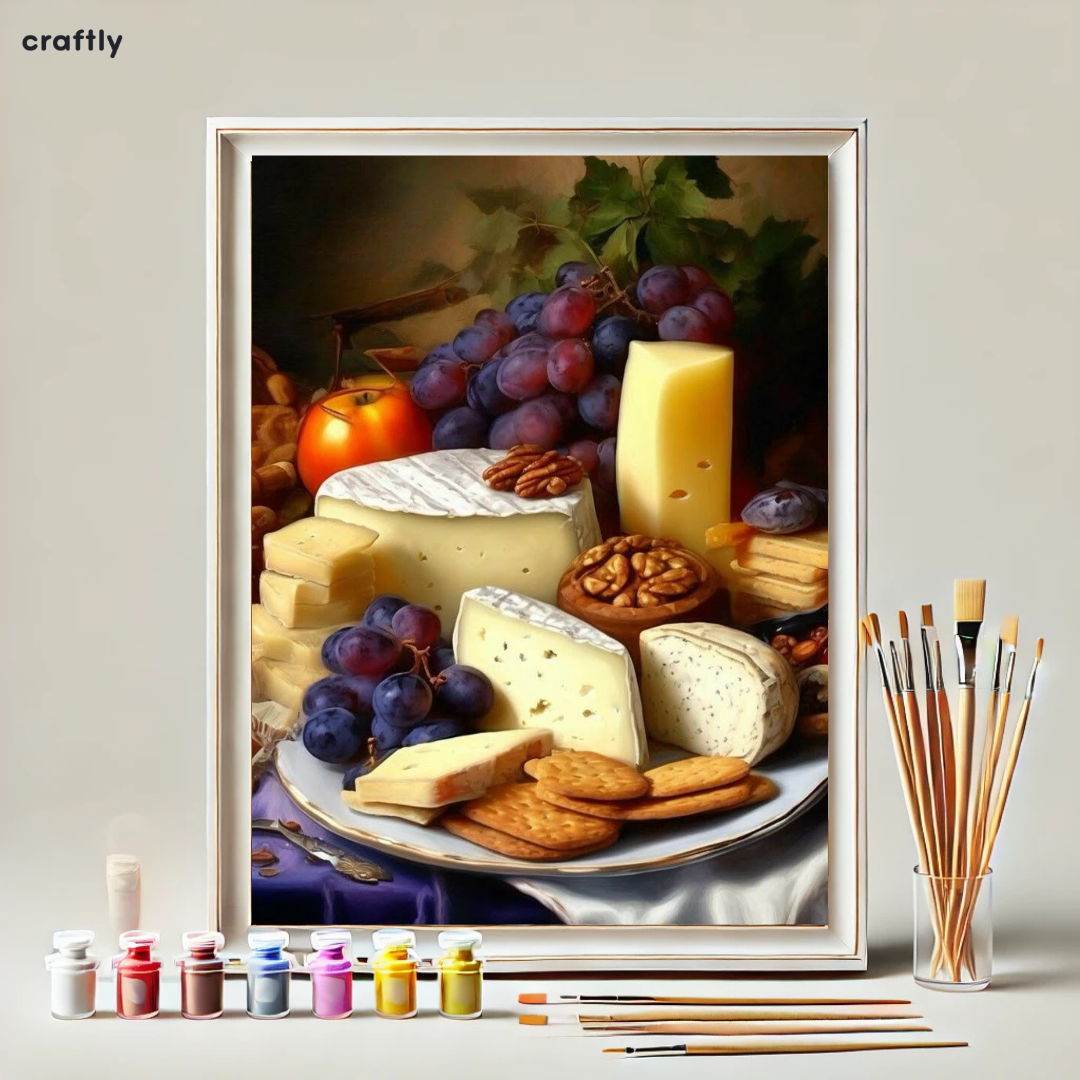 Paint by Numbers – Cheese & Wine Platter