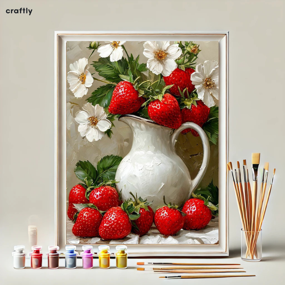 Paint by Numbers – Blooming Strawberries