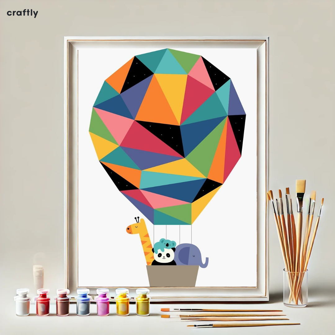 Paint by Numbers – Animal Hot Air Balloon