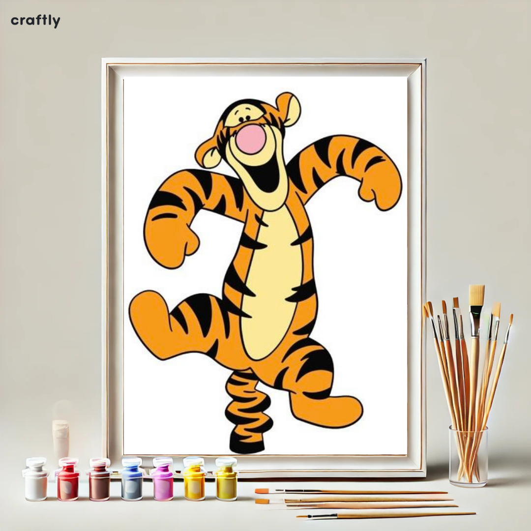 Paint by Numbers – Bouncy Tigger