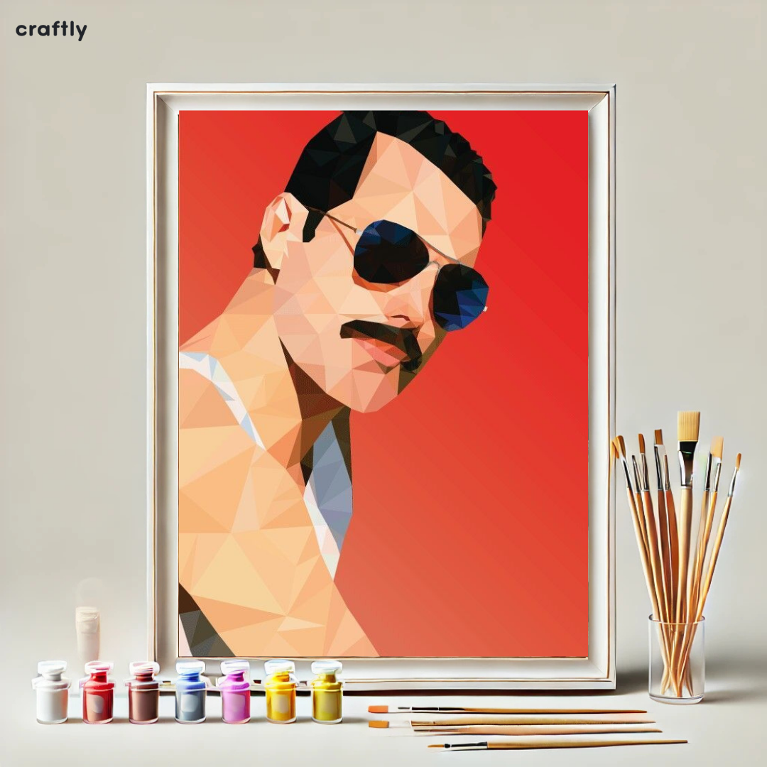 Paint by Numbers – Freddie Mercury in Red