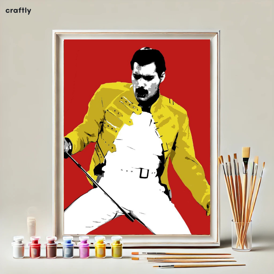 Paint by Numbers – Freddie Mercury in Red