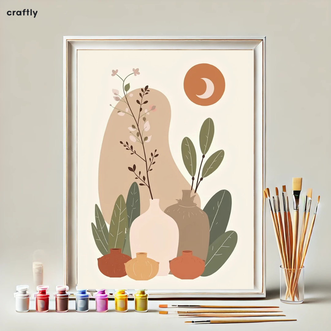 Paint by Numbers – Natural Potted Plants
