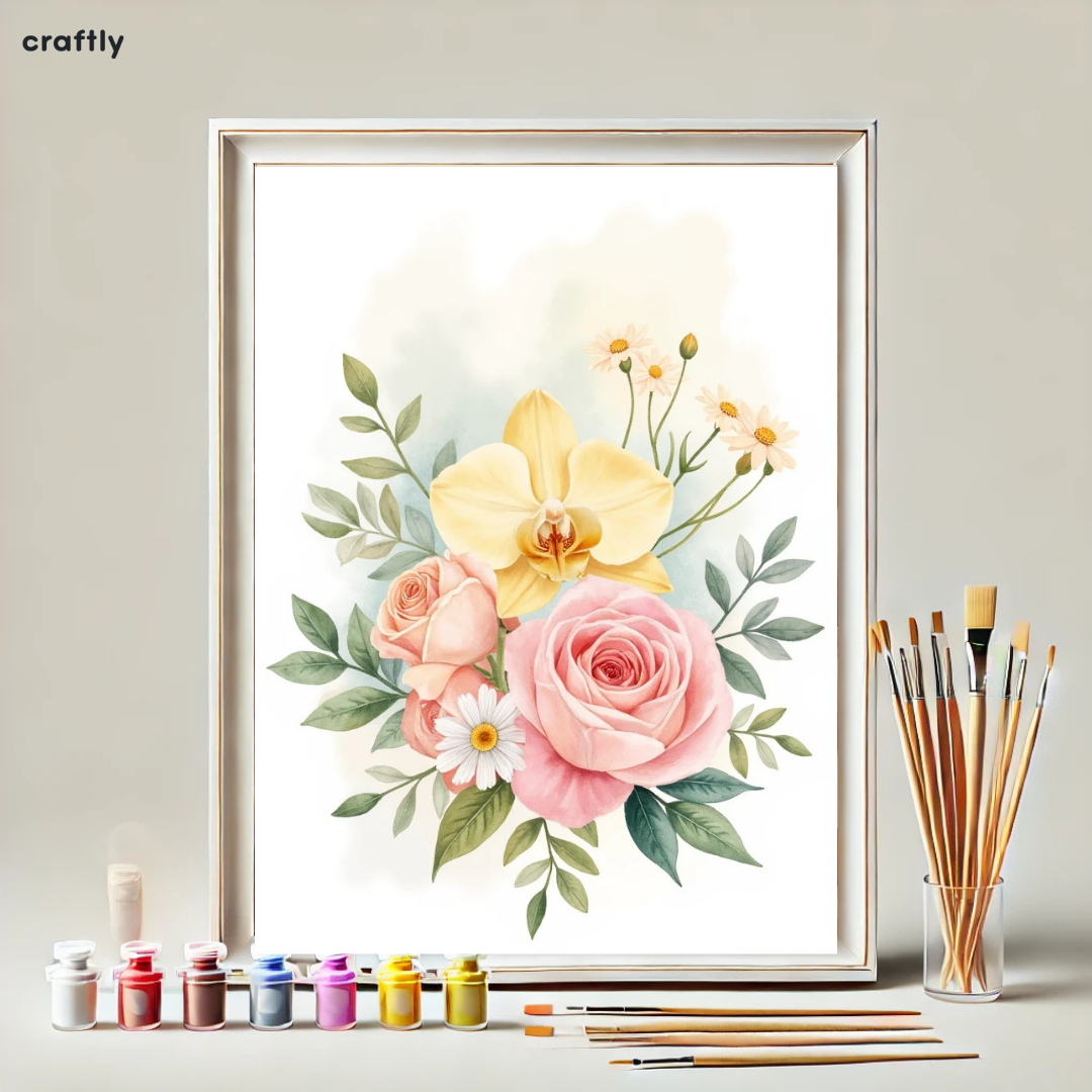 Paint by Numbers – Romantic Flower Bouquet