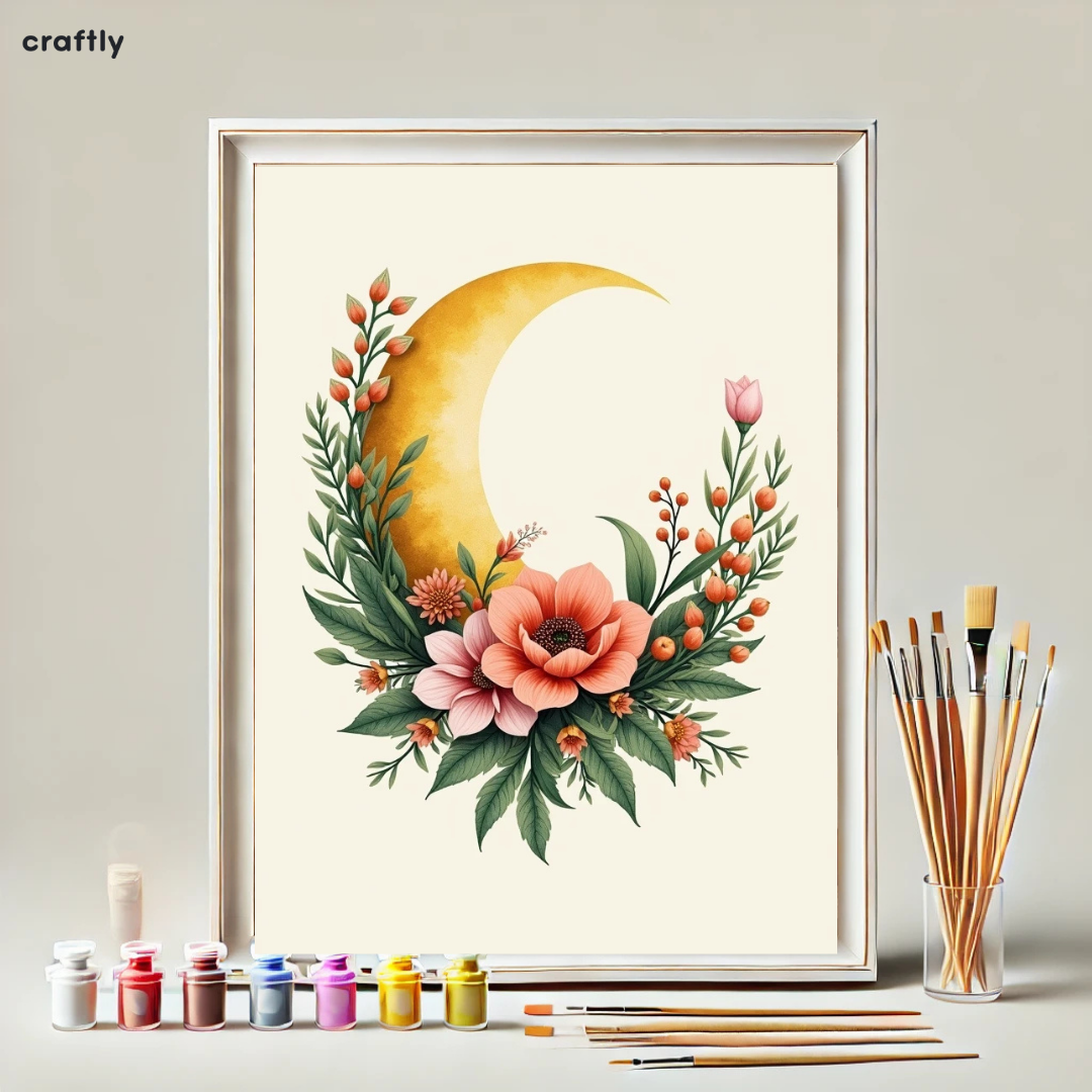 Paint by Numbers – Moon and Blossom