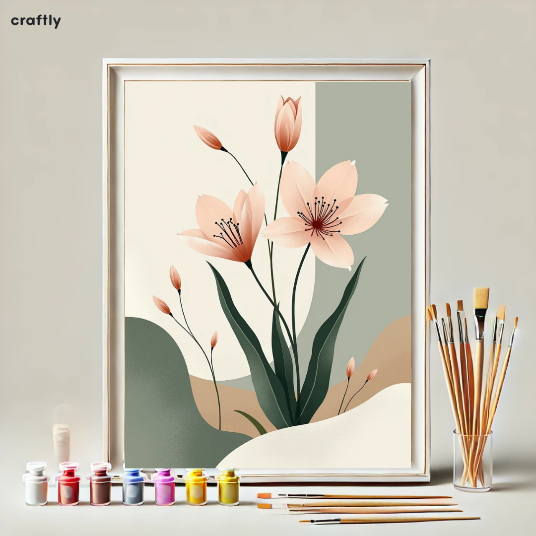 Paint by Numbers – Pink Flowers