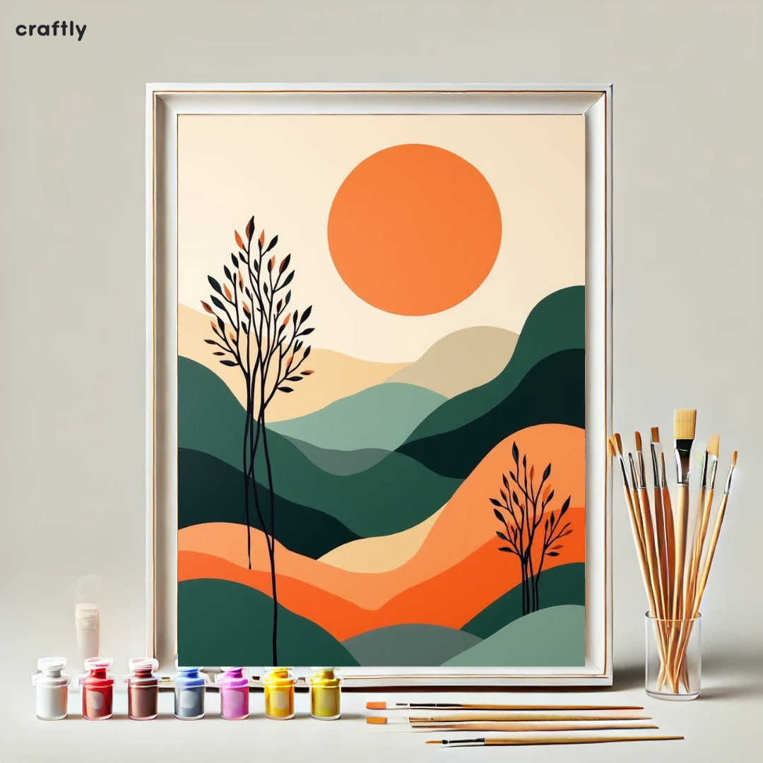 Paint by Numbers – Modern Sunset View