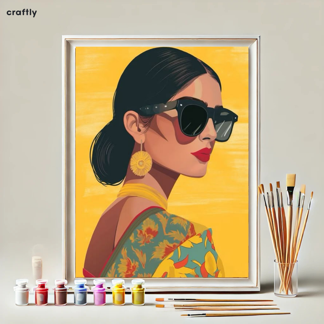Paint by Numbers – Retro-Style Woman