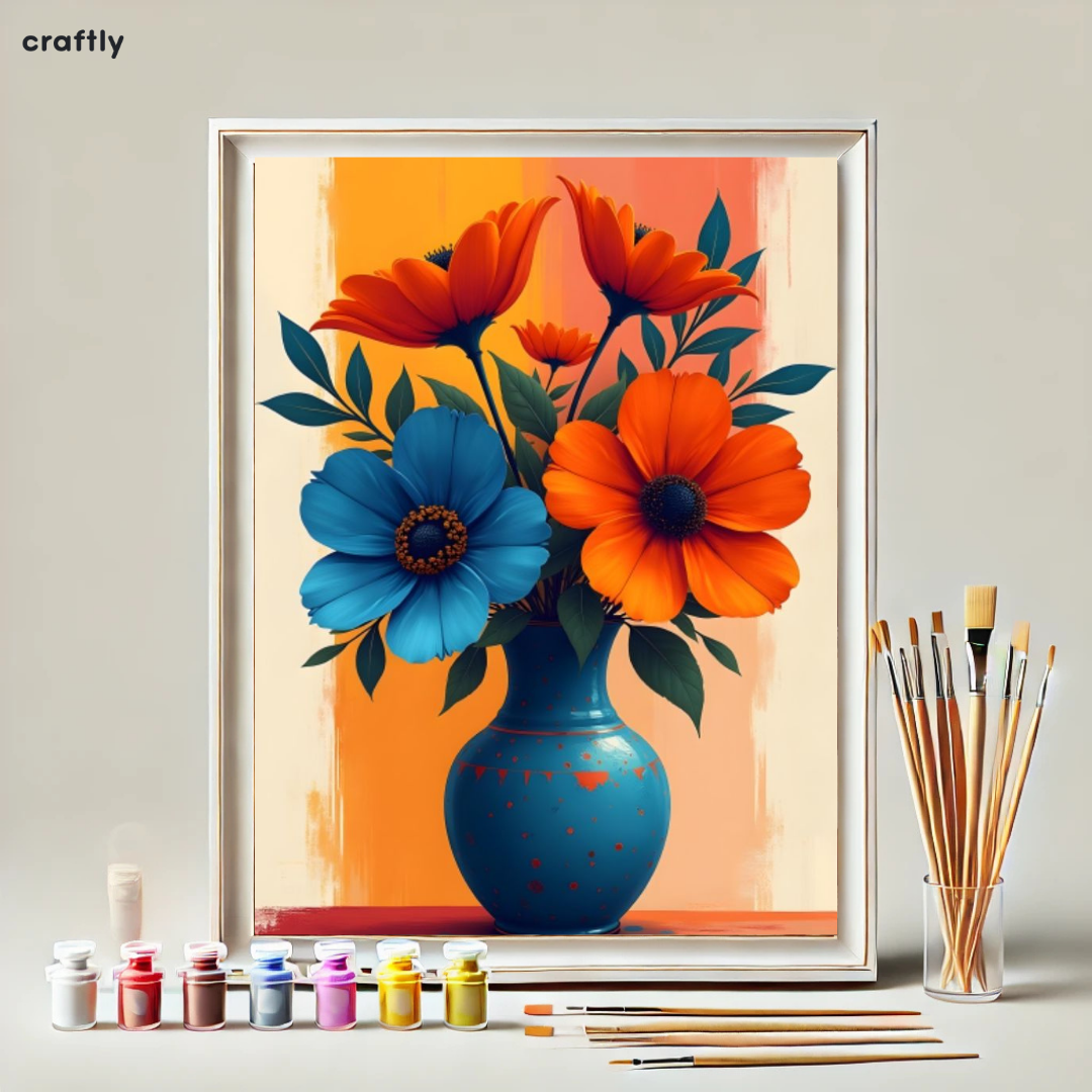 Paint by Numbers – Colourful Flower Bouquet