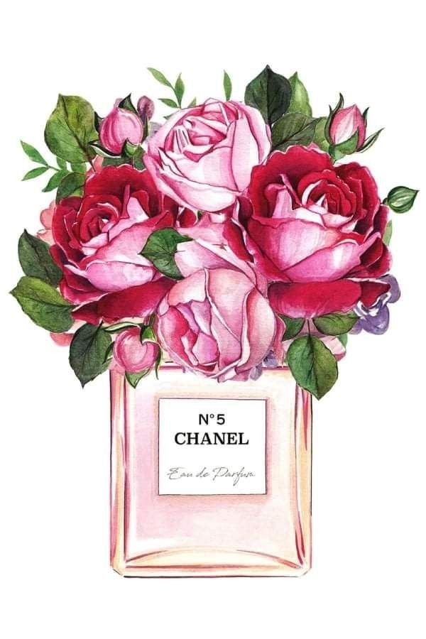 Paint by Numbers – Chanel Bottle with Flowers