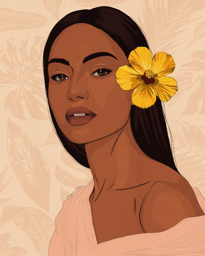 Paint by Numbers – Woman with Yellow Flower