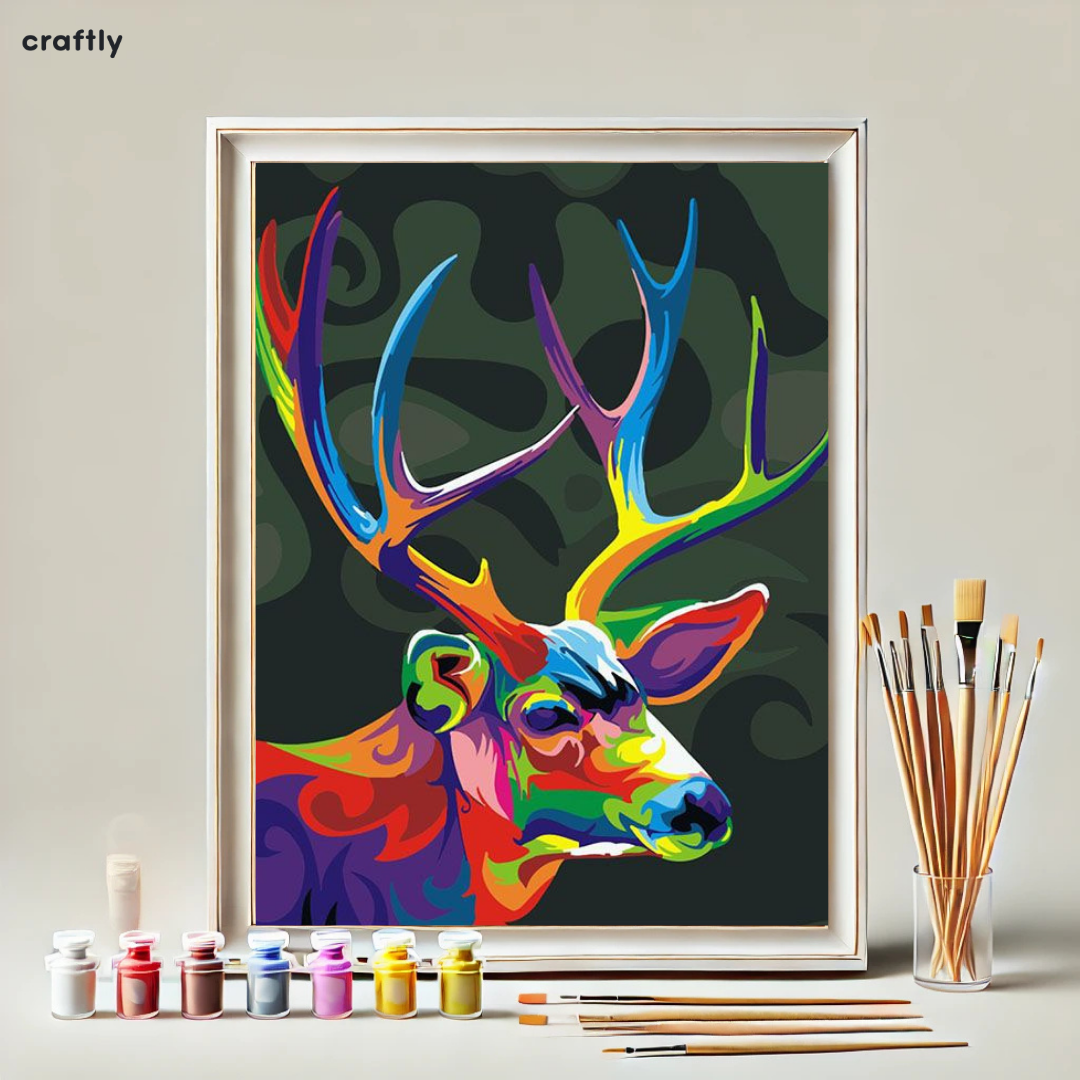 Paint by Numbers – Rainbow Deer