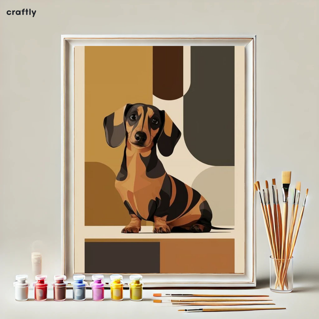 Paint by Numbers – Retro Style Dog