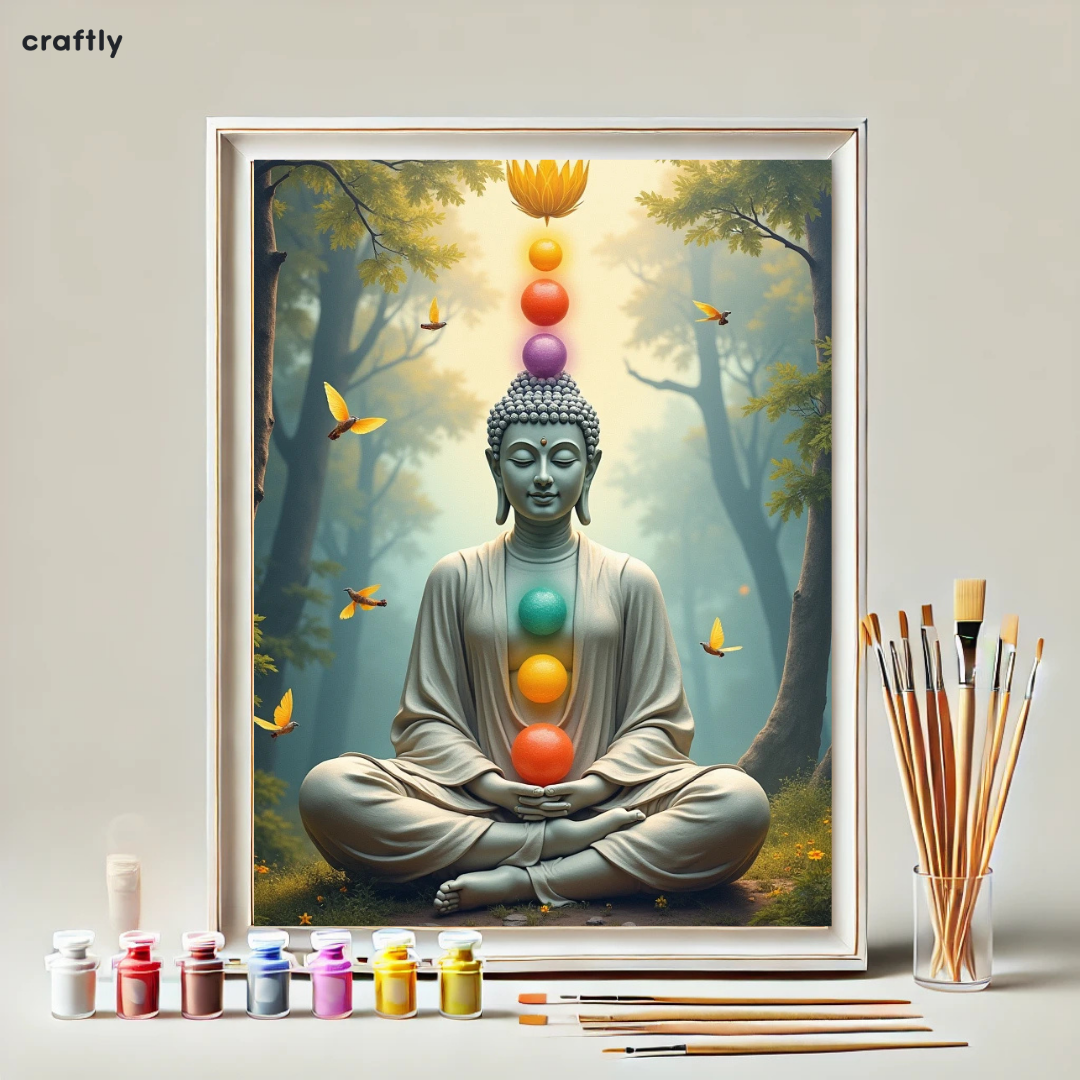 Paint by Numbers – Buddha and Chakras