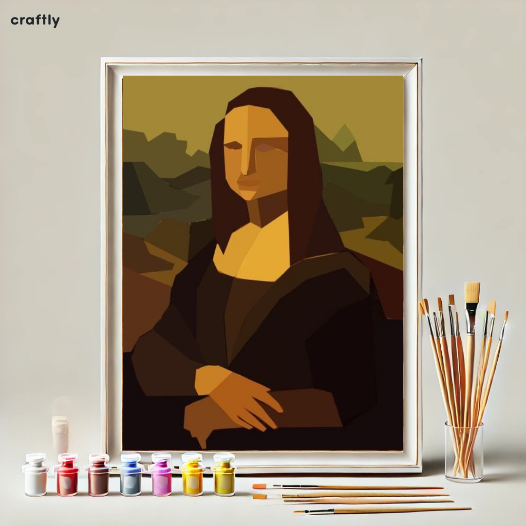 Paint by Numbers – Pixel Style Mona Lisa