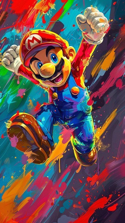 Paint by Numbers – Bouncy Mario