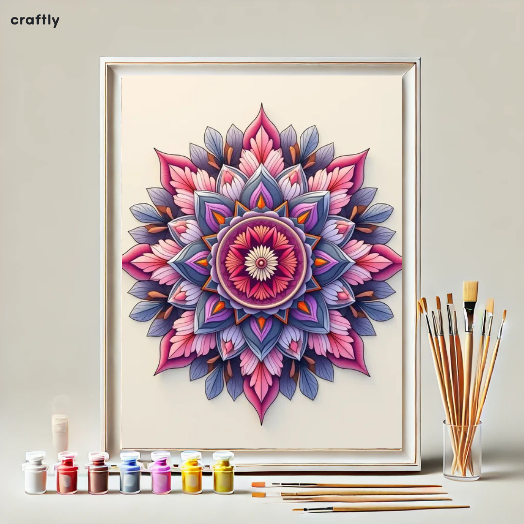 Paint by Numbers – Floral Mandala