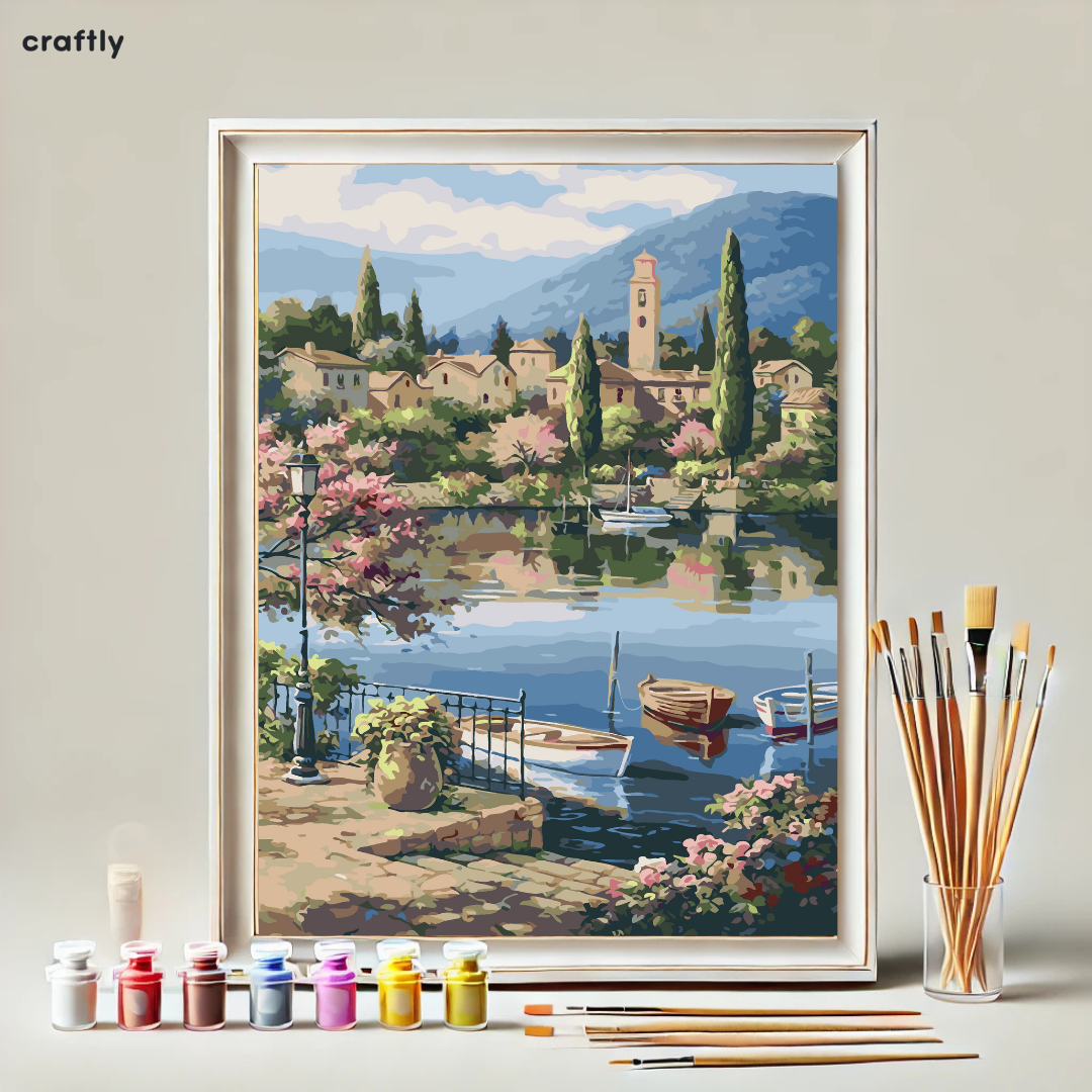 Paint by Numbers – Enchanted Lake Village