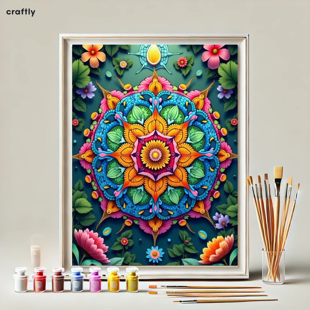 Paint by Numbers – Colourful Mandala