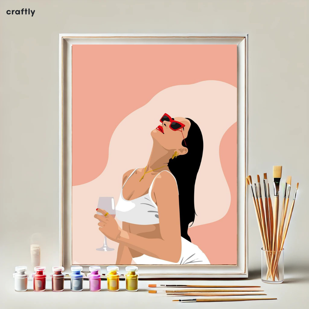 Paint by Numbers – Happy Woman Portrait