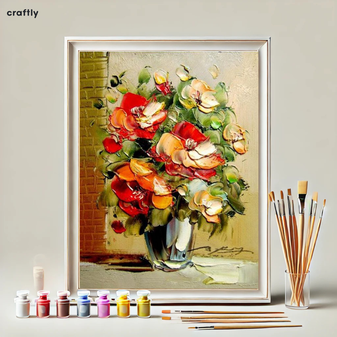 Paint by Numbers – Colourful Flower Bouquet