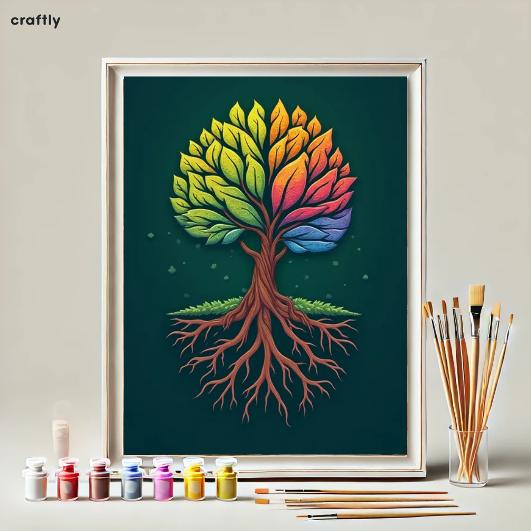 Paint by Numbers – Rainbow Tree
