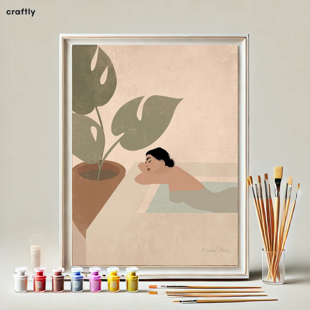 Paint by Numbers – Woman in a Relaxing Bath