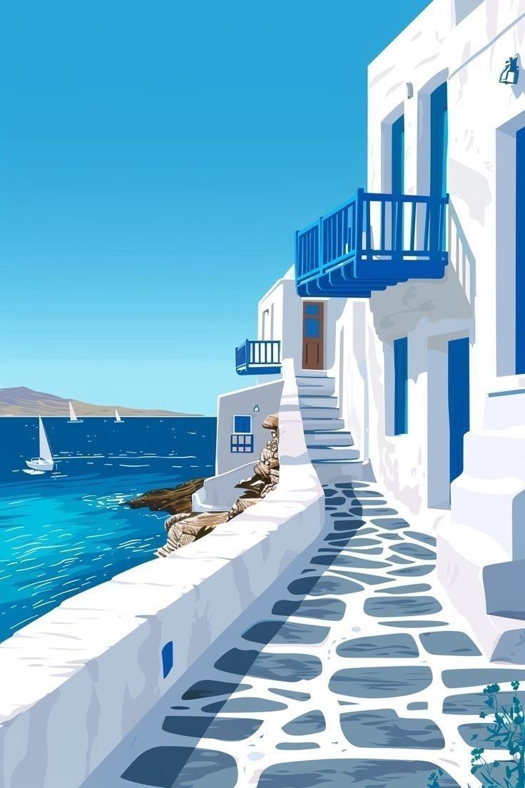 Paint by Numbers – Magical Greek Alley