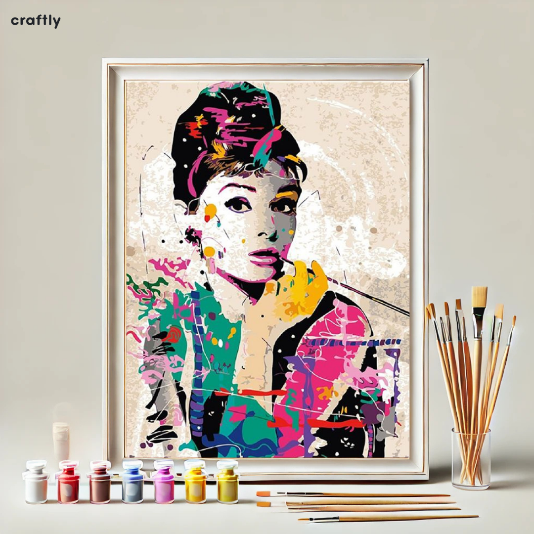 Paint by Numbers – Colourful Hollywood Icon