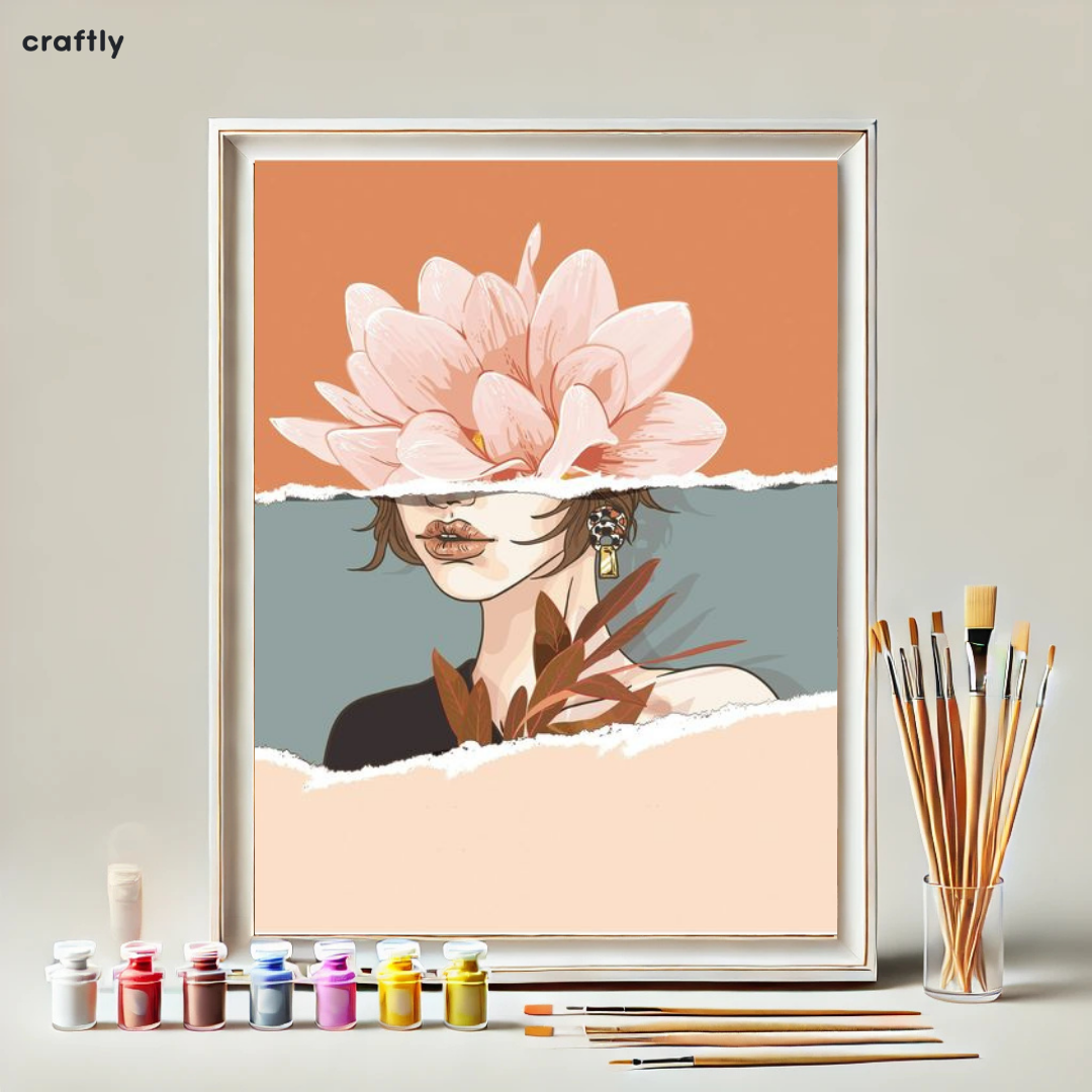 Paint by Numbers – Woman with a Flower