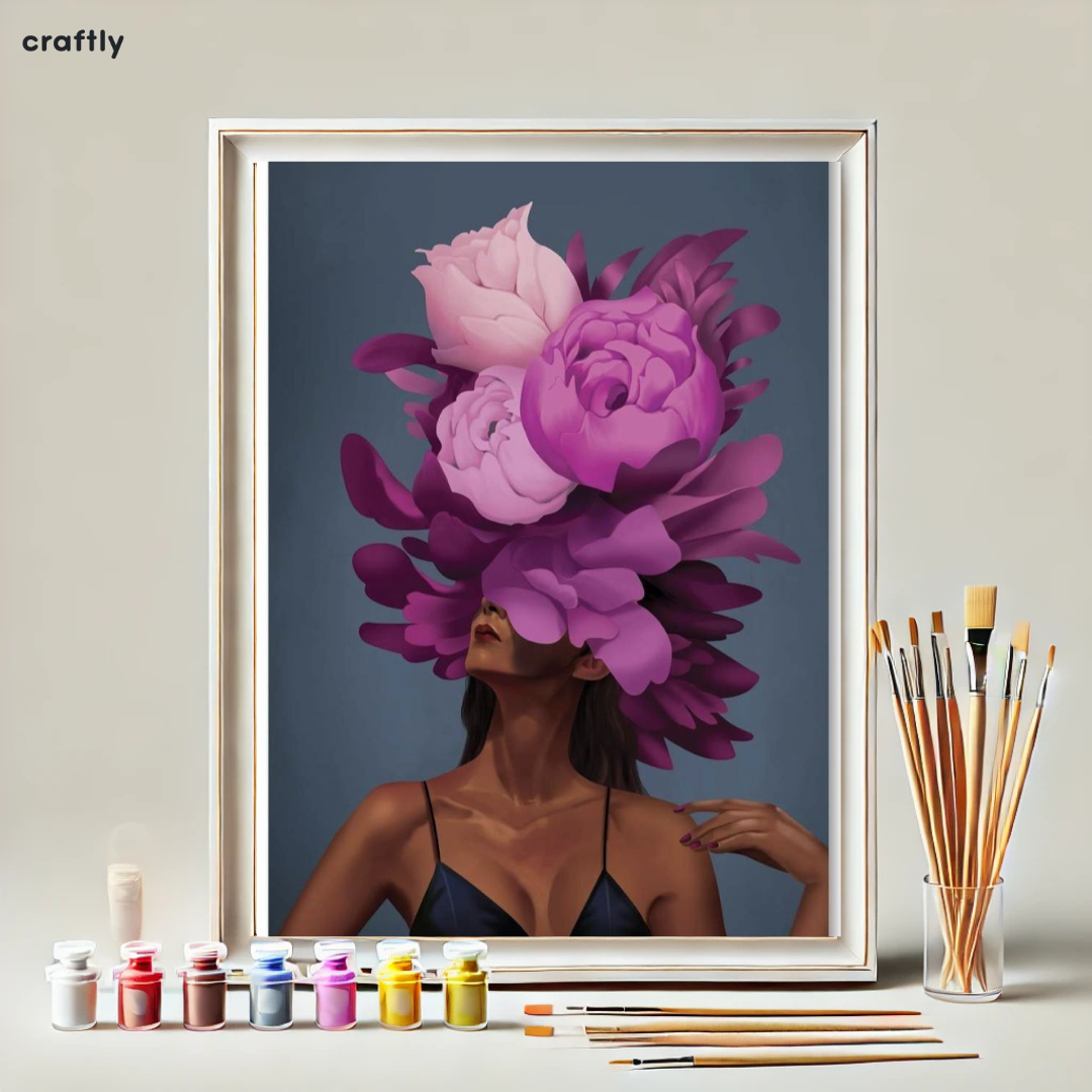 Paint by Numbers – Flowers on Her Head