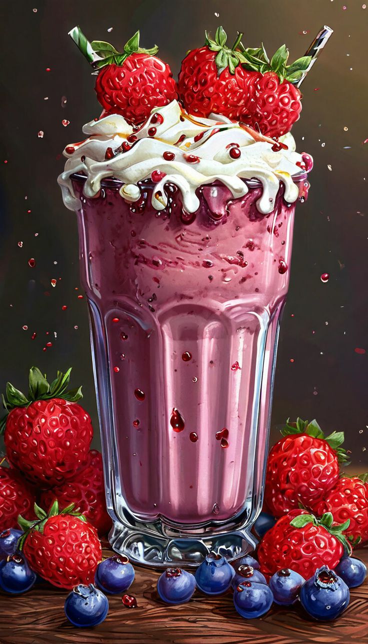 Paint by Numbers – Strawberry Milkshake