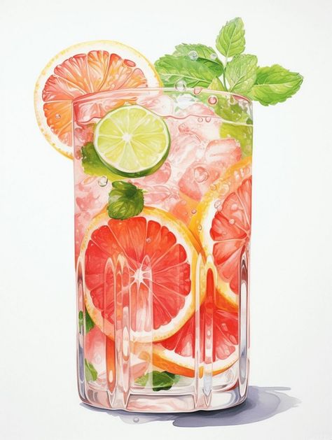 Paint by Numbers – Pink Citrus Drink