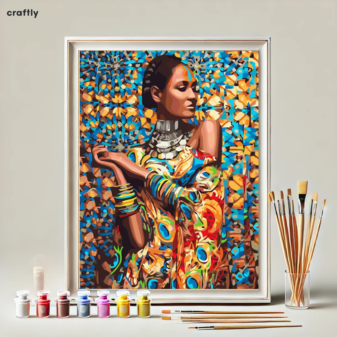 Paint by Numbers – Vibrant African Woman