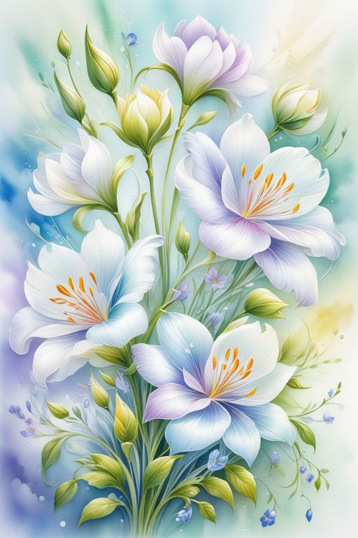 Paint by Numbers – Soft Spring Flowers