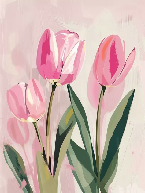 Paint by Numbers – Colourful Tulip Flowers