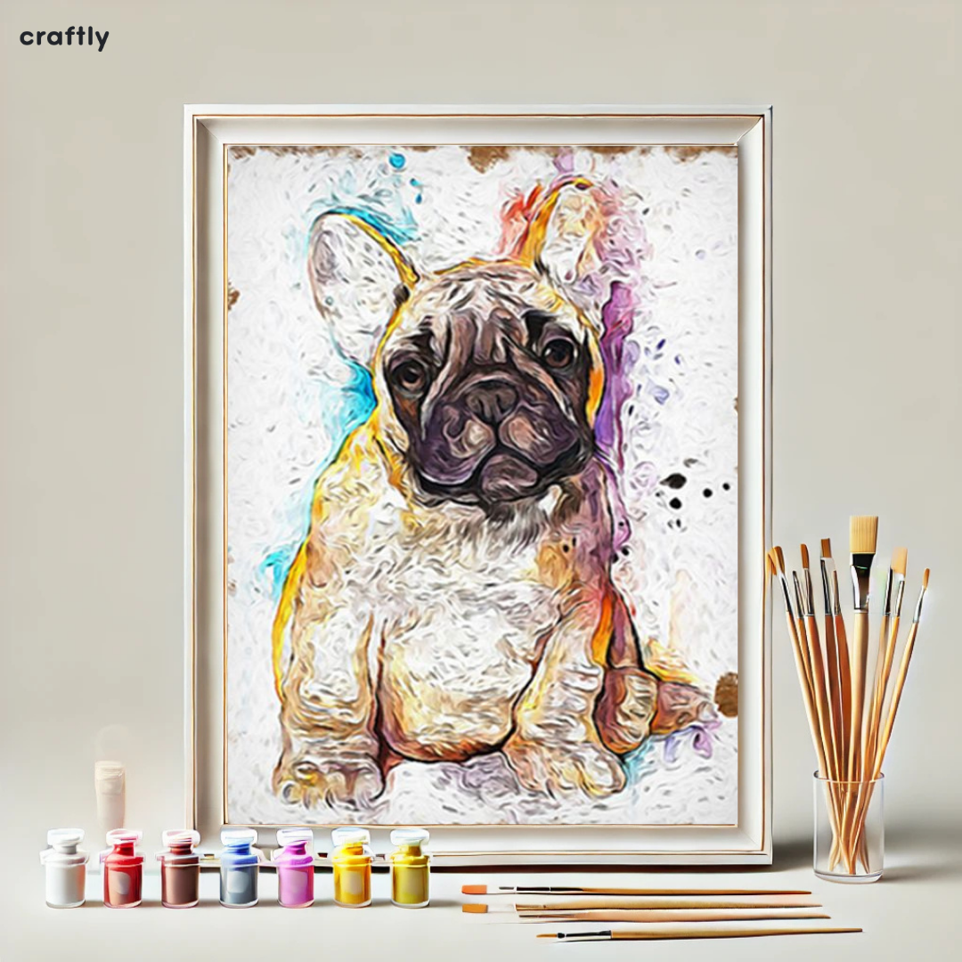 Paint by Numbers – Cute French Bulldog Puppy