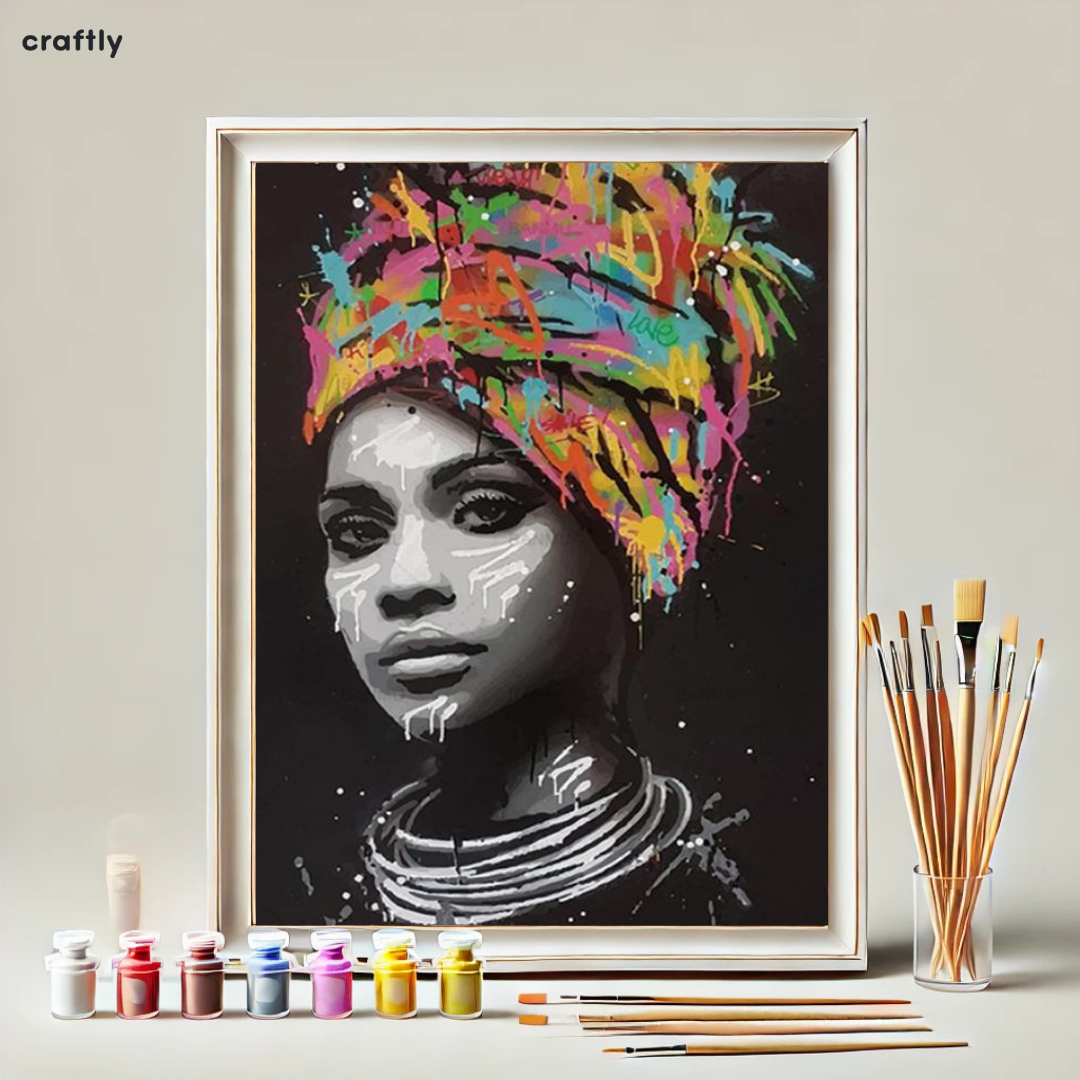 Paint by Numbers – Urban African Woman