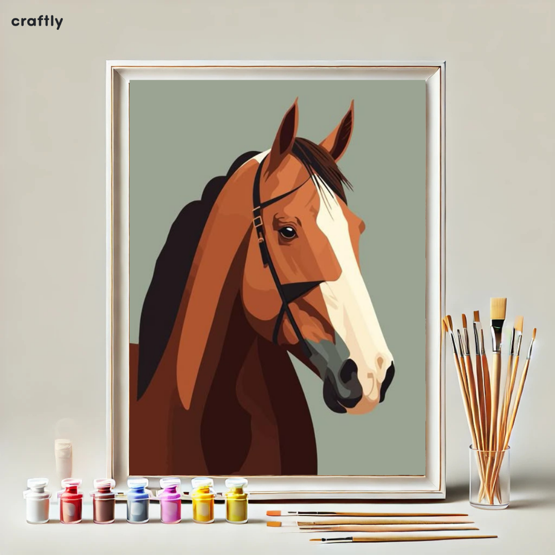 Paint by Numbers – Elegant Horse Head