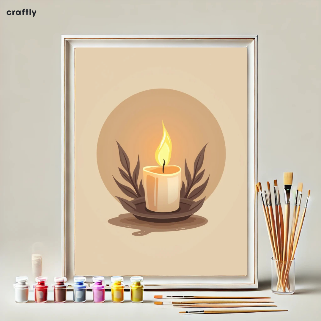 Paint by Numbers – Single Candle