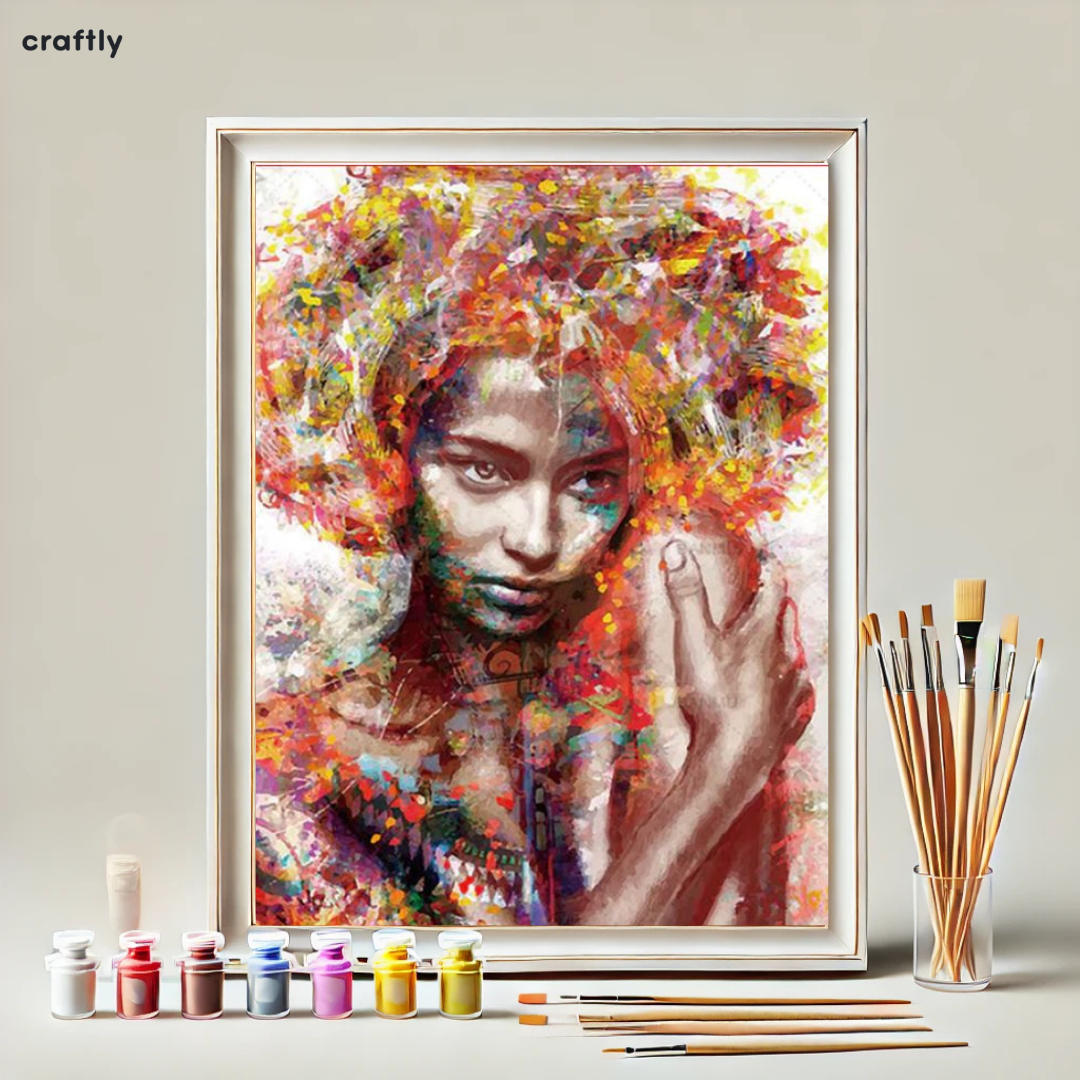 Paint by Numbers – Artistic Woman Portrait