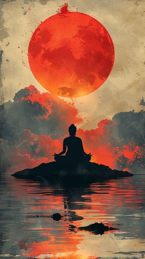 Paint by Numbers – Meditation Facing the Red Sun