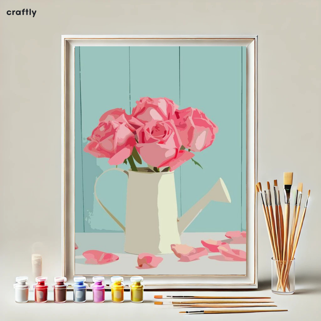 Paint by Numbers – Vintage Vase of Flowers