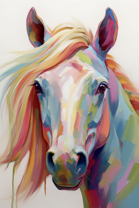 Paint by Numbers – Colourful Artistic Horse